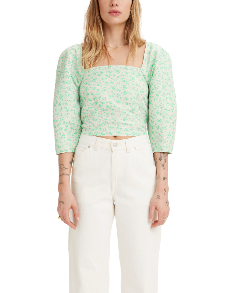 Foto 3 pulgar | Blusa Levi's Yvie Verde para Mujer