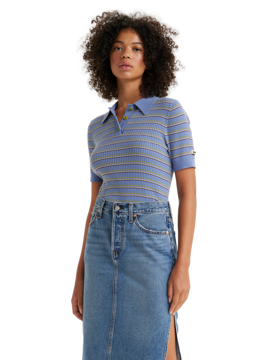 Blusa Soda Sweater Polo Levi's Azul para Mujer