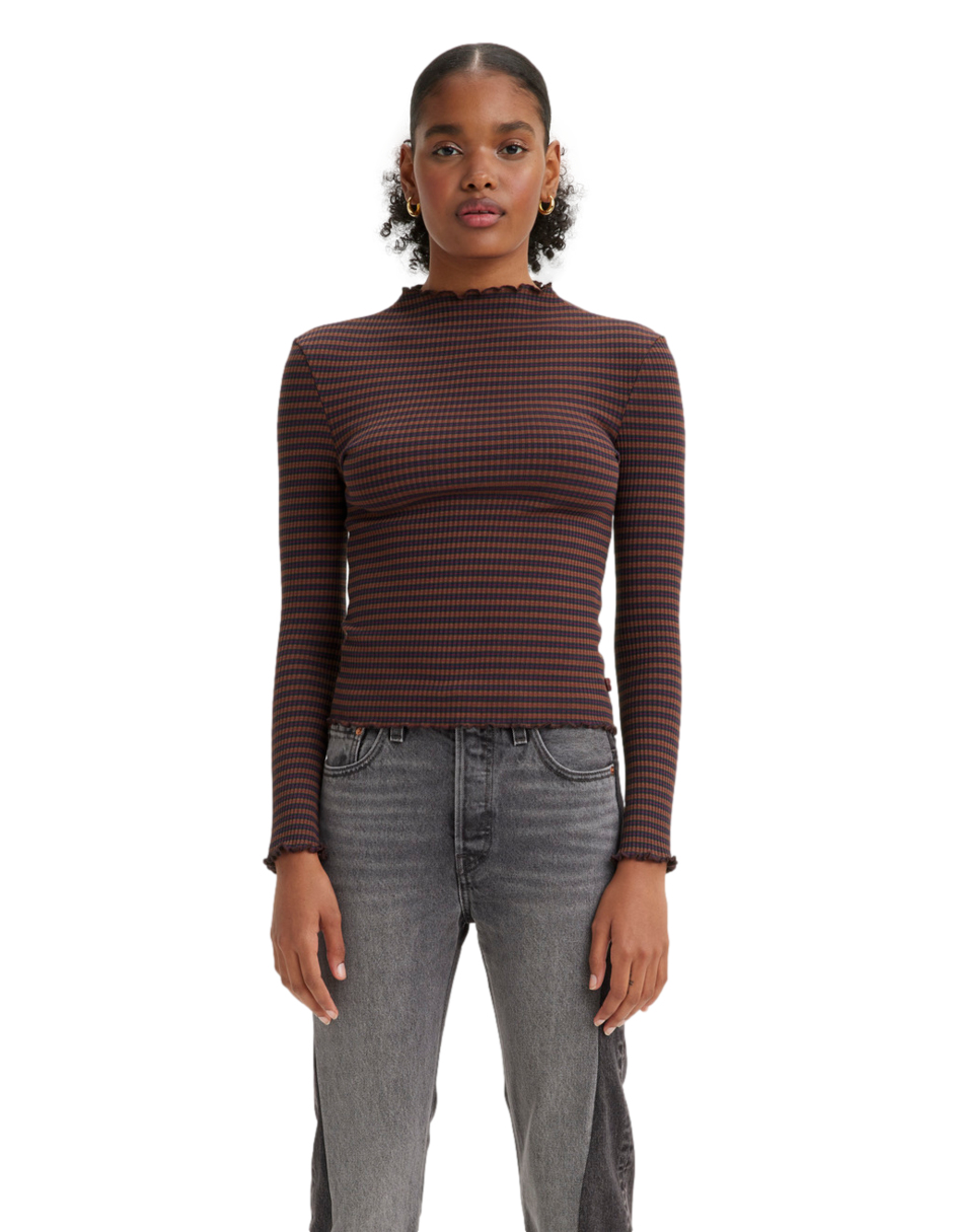 Foto 2 pulgar | Blusa Flora Mockneck Levi's para Mujer
