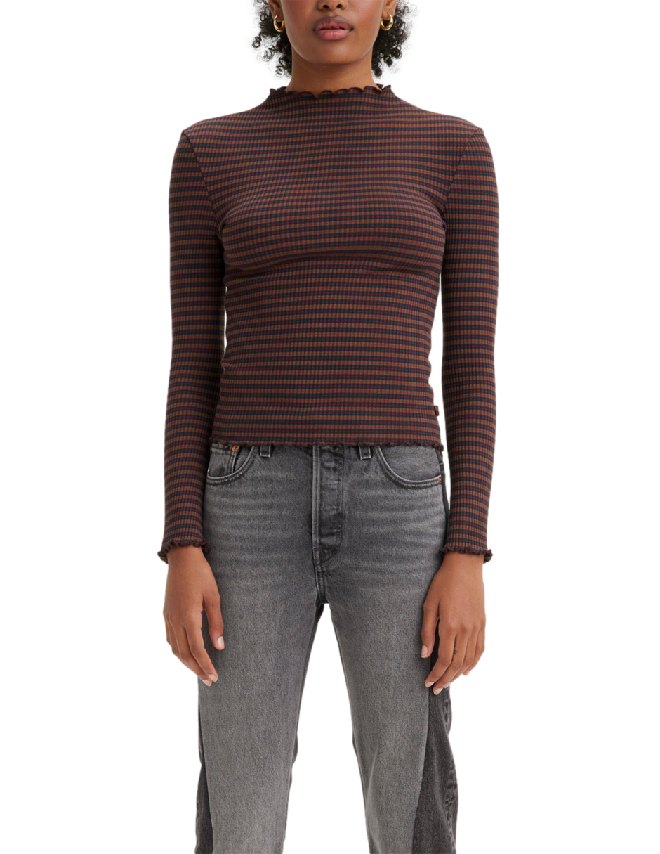 Foto 3 pulgar | Blusa Flora Mockneck Levi's para Mujer