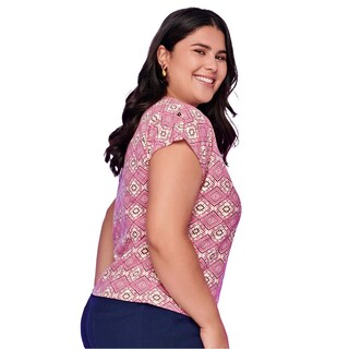 Foto 4 | Blusa Ilusión Rosa para Mujer