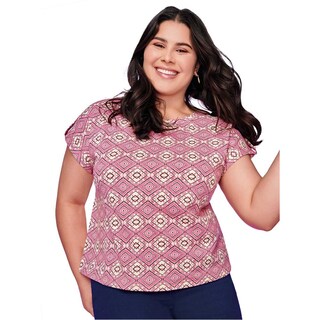 Foto 5 | Blusa Ilusión Rosa para Mujer