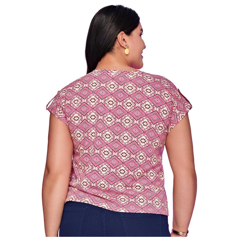 Foto 7 pulgar | Blusa Ilusión Rosa para Mujer