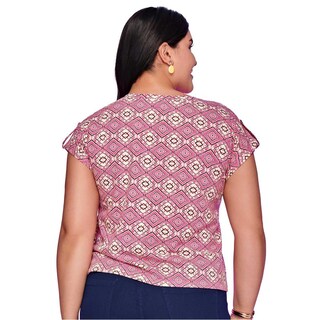 Foto 6 | Blusa Ilusión Rosa para Mujer