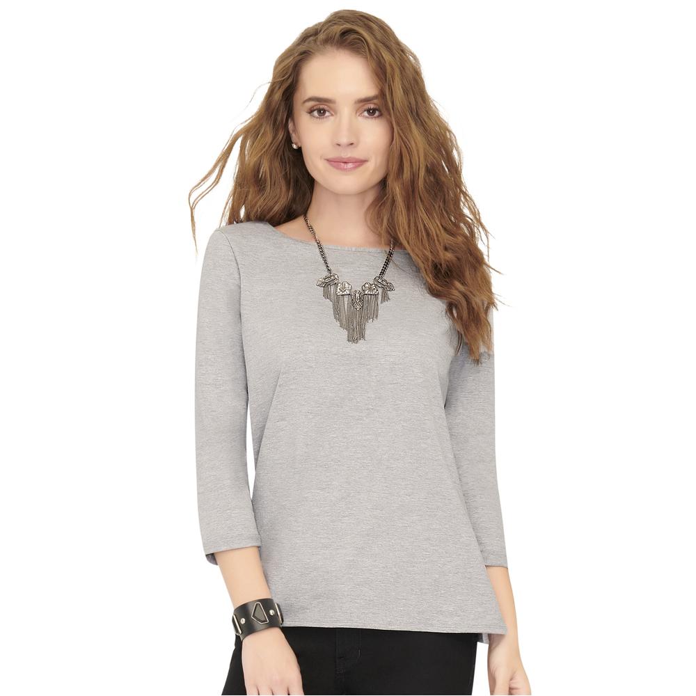 Blusa Ilusión 43355 Gris para Mujer