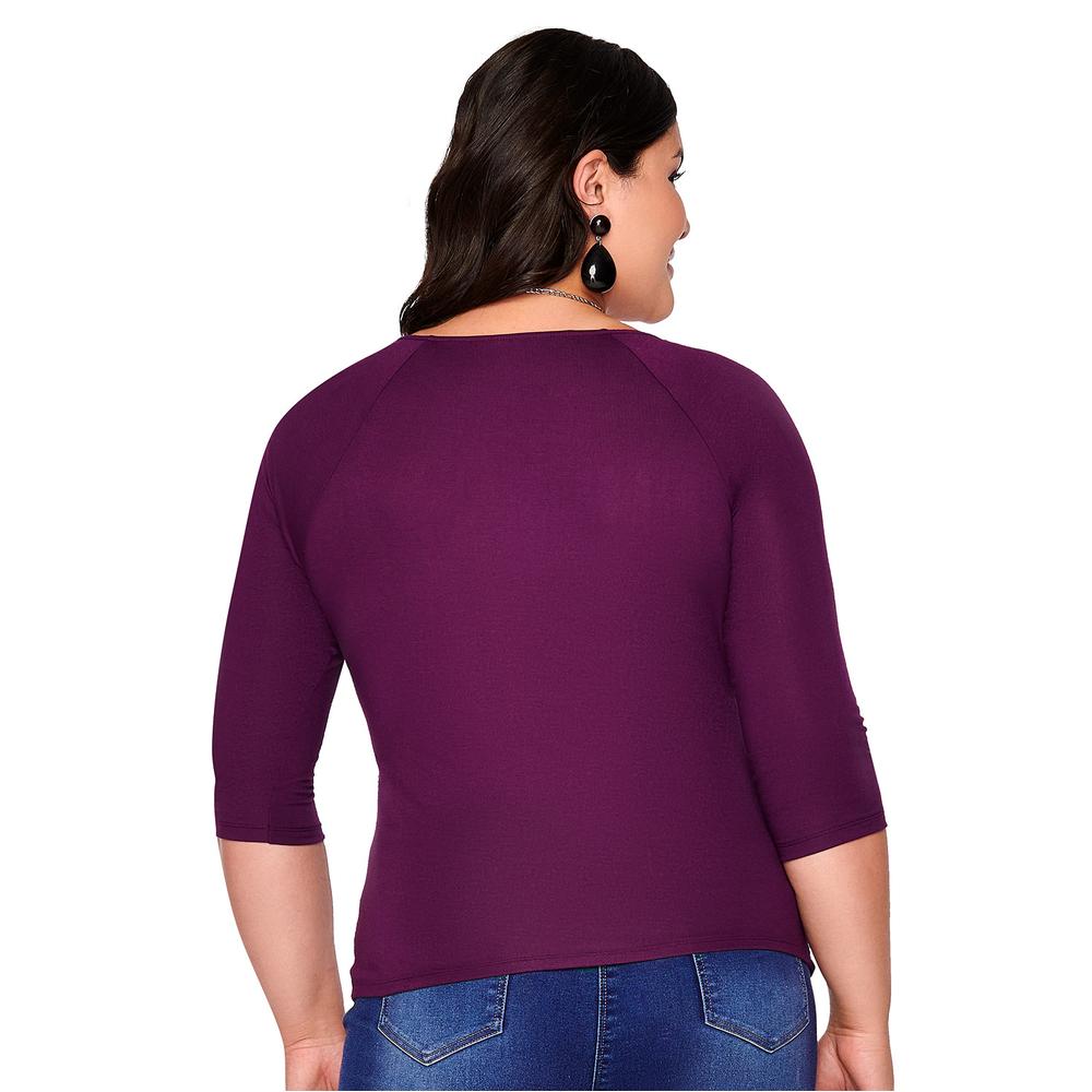 Foto 6 pulgar | Blusa Ilusión Lila para Mujer