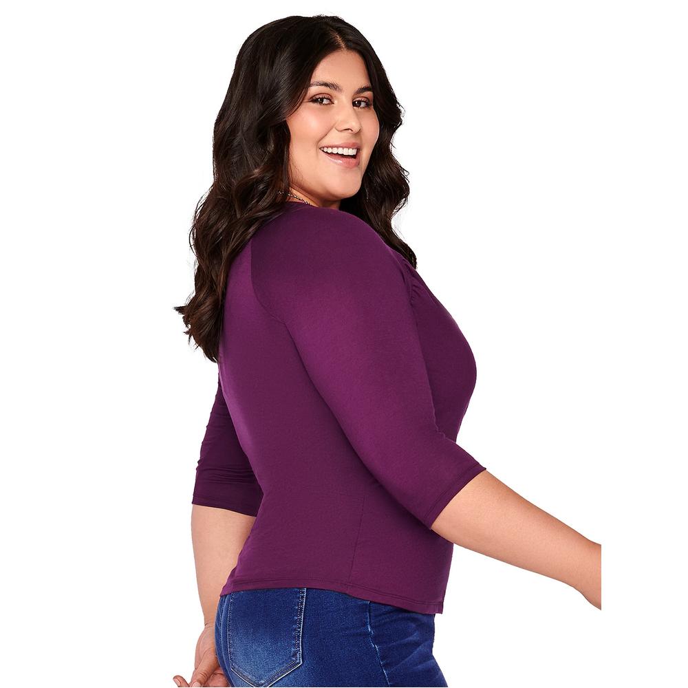 Foto 7 pulgar | Blusa Ilusión Lila para Mujer