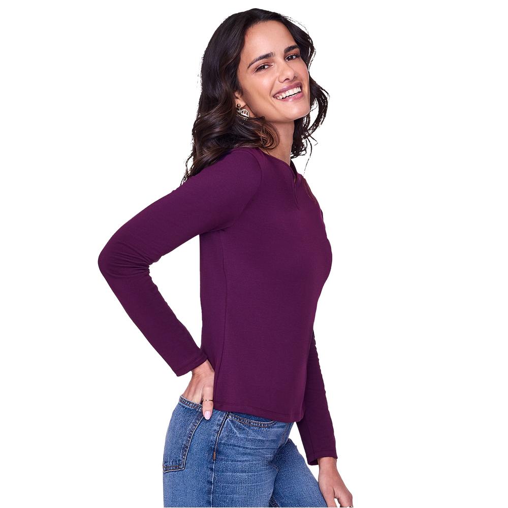Foto 3 pulgar | Blusa Ilusión Lila para Mujer