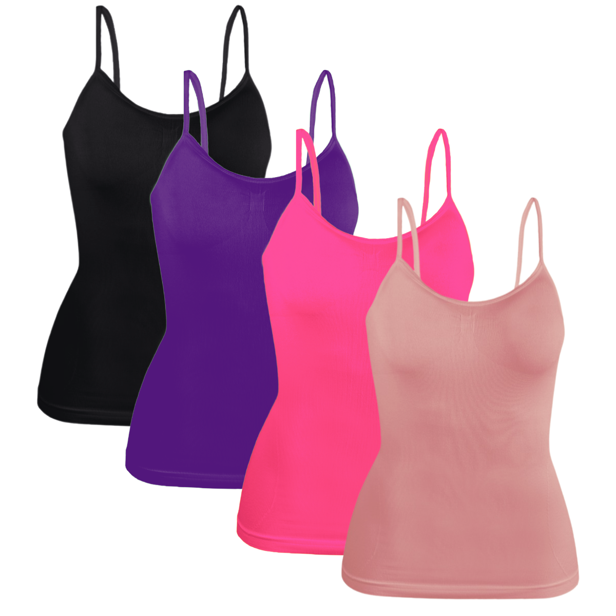 Set de 4 Blusas Uso Interior o Exterior Bl-1005 Multicolor con Tirantes