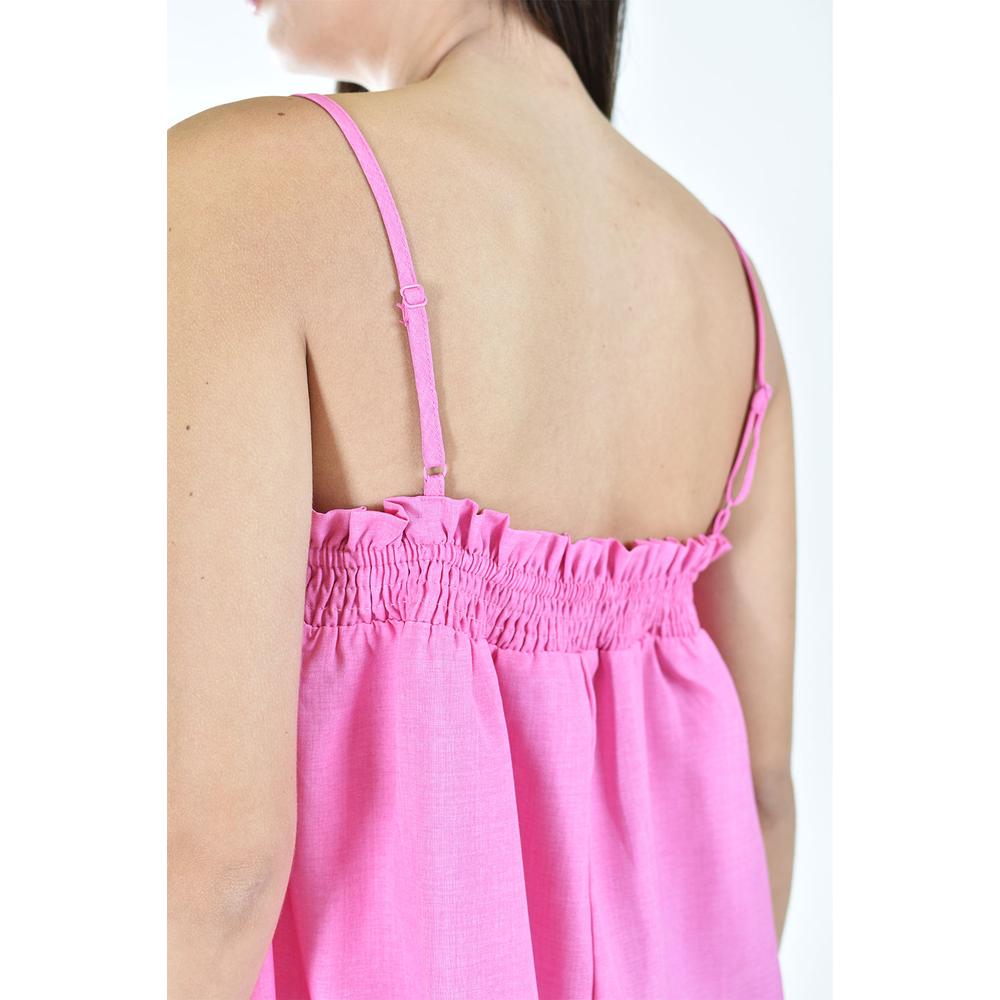 Foto 5 pulgar | Blusa Fresca sin Manga Roman Fashion 2970 Rosa