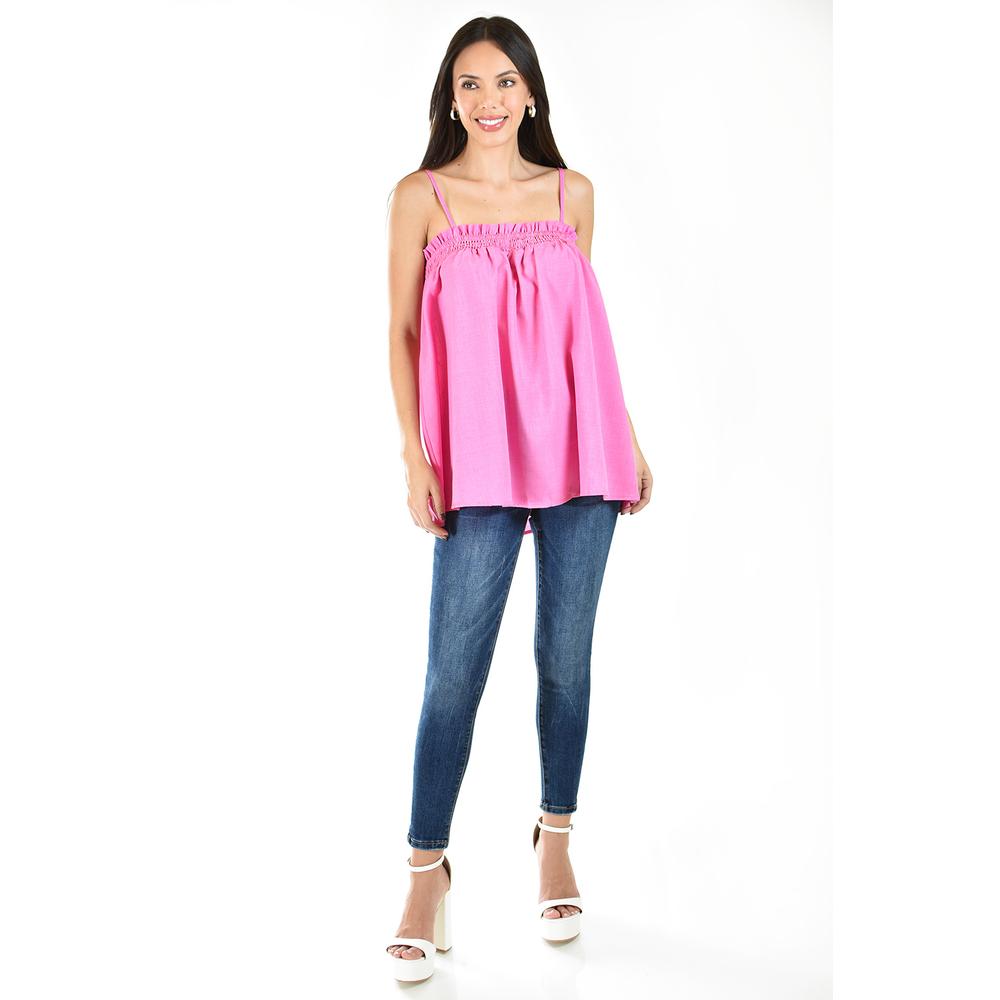 Foto 6 pulgar | Blusa Fresca sin Manga Roman Fashion 2970 Rosa
