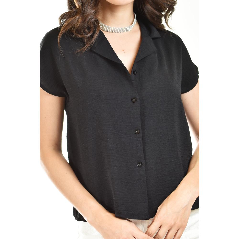Foto 4 | Blusa Manga Corta Roman Fashion Juvenil 6926 Negra