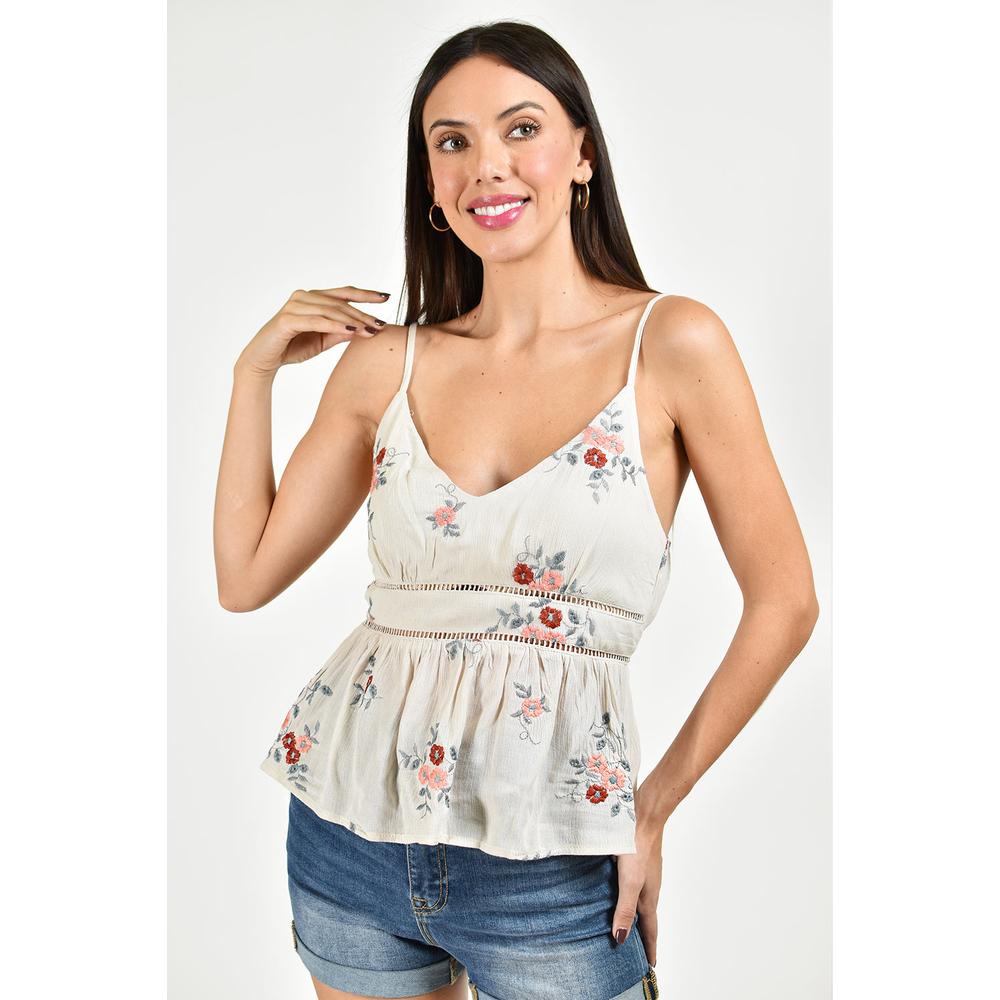 Foto 2 pulgar | Blusa Roman Fashion Beige para Mujer