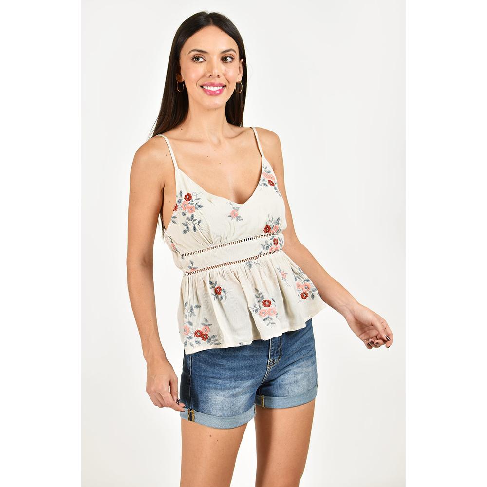 Foto 6 pulgar | Blusa Roman Fashion Beige para Mujer