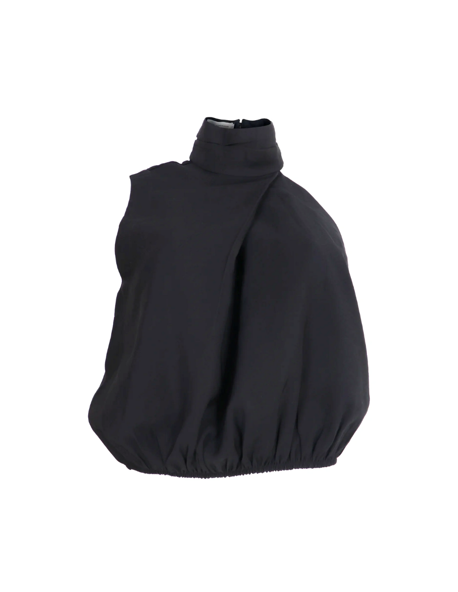 Blusa Cuello Halter Asimétrica Behla J&b Talla L Color Negro