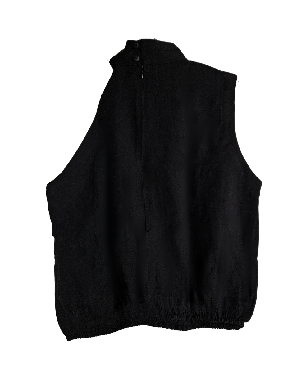 Foto 3 pulgar | Blusa Cuello Halter Asimétrica Behla J&b Talla L Color Negro