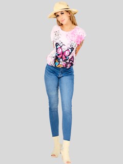 Foto 4 | Blusa De Mujer De Manga Corta Bl-1021 Diseño Unico Estampado