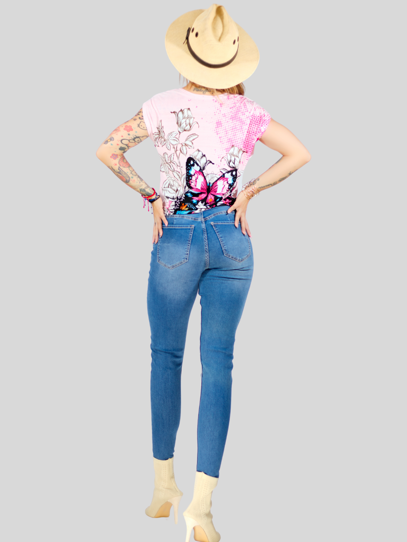 Foto 6 pulgar | Blusa De Mujer De Manga Corta Bl-1021 Diseño Unico Estampado