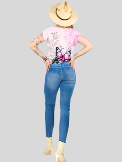 Foto 5 | Blusa De Mujer De Manga Corta Bl-1021 Diseño Unico Estampado
