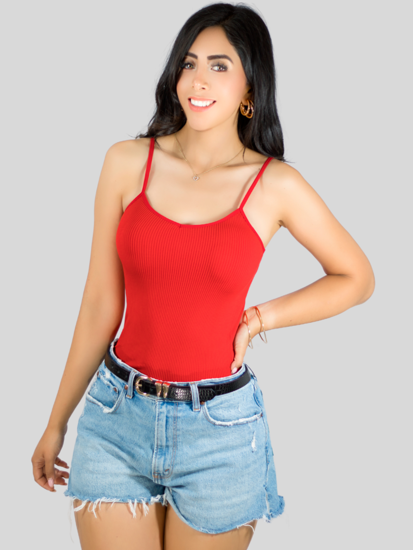 Set de 2 Blusas de Tirantes Bl-1023 Canalé Stretch para Mujer