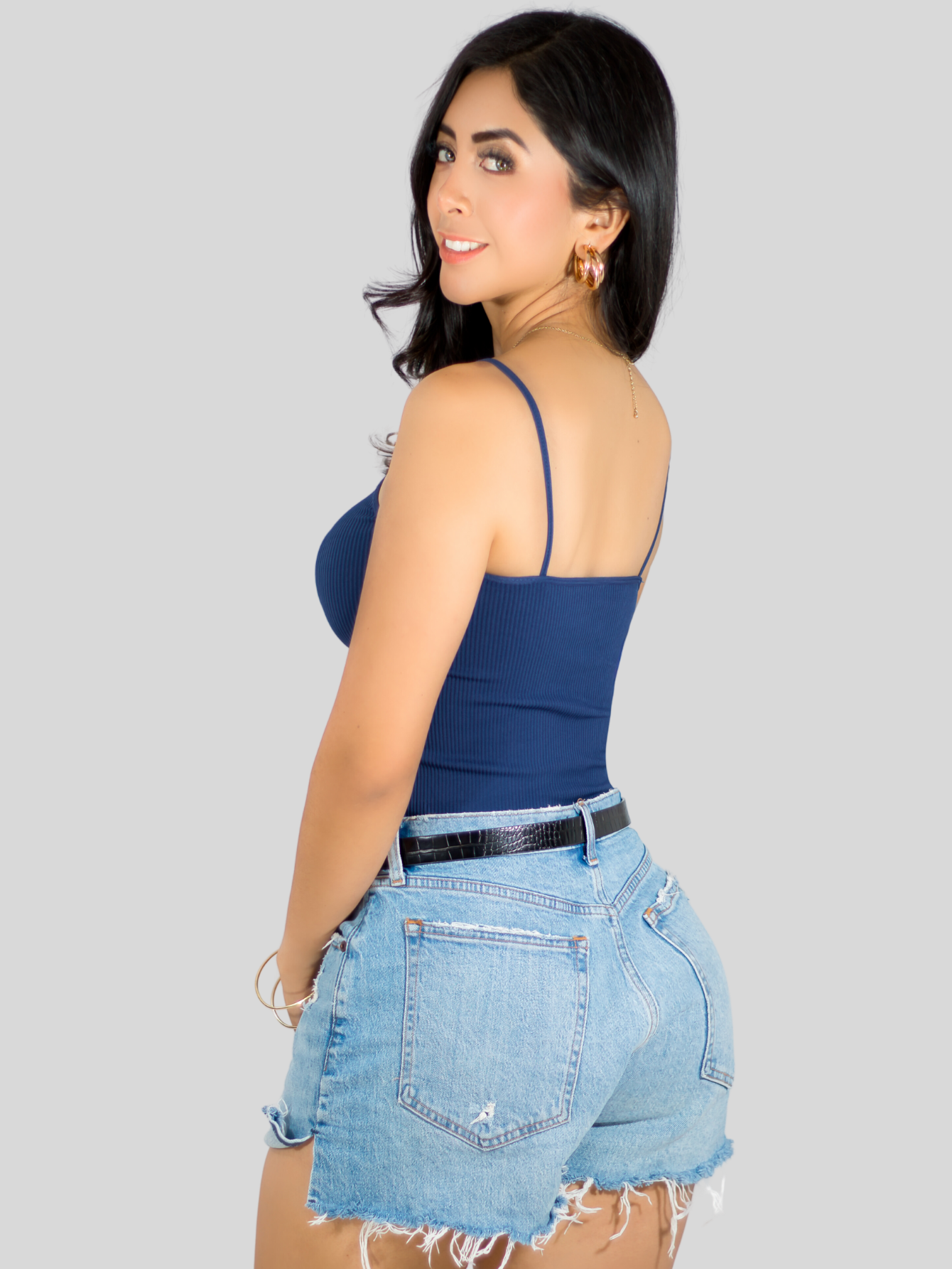 Foto 5 pulgar | Set de 2 Blusas de Tirantes Bl-1023 Canalé Stretch para Mujer
