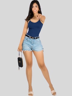Foto 6 | Set de 2 Blusas de Tirantes Bl-1023 Canalé Stretch para Mujer