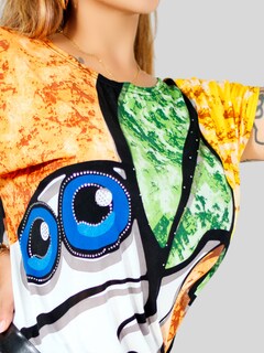 Foto 6 | Blusa De Mujer De Manga Corta Bl-1021 Diseño Unico Estampado