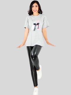 Foto 4 | Playera Oversize De Mujer Pul-1003 Color Gris Con Detalle Y Textura