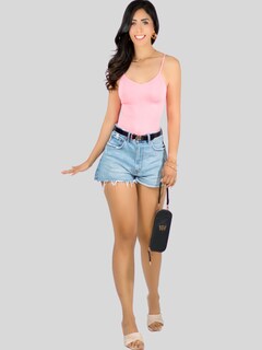 Foto 5 | Set de 2 Blusas de Tirantes Bl-1023 Canalé Stretch para Mujer