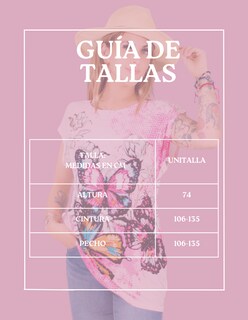 Foto 7 | Blusa De Mujer De Manga Corta Bl-1021 Diseño Unico Estampado