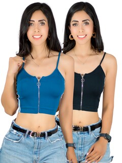 Foto 1 | Set De 2 Top De Mujer De Tirantes Top-1022 Canalé Stretch