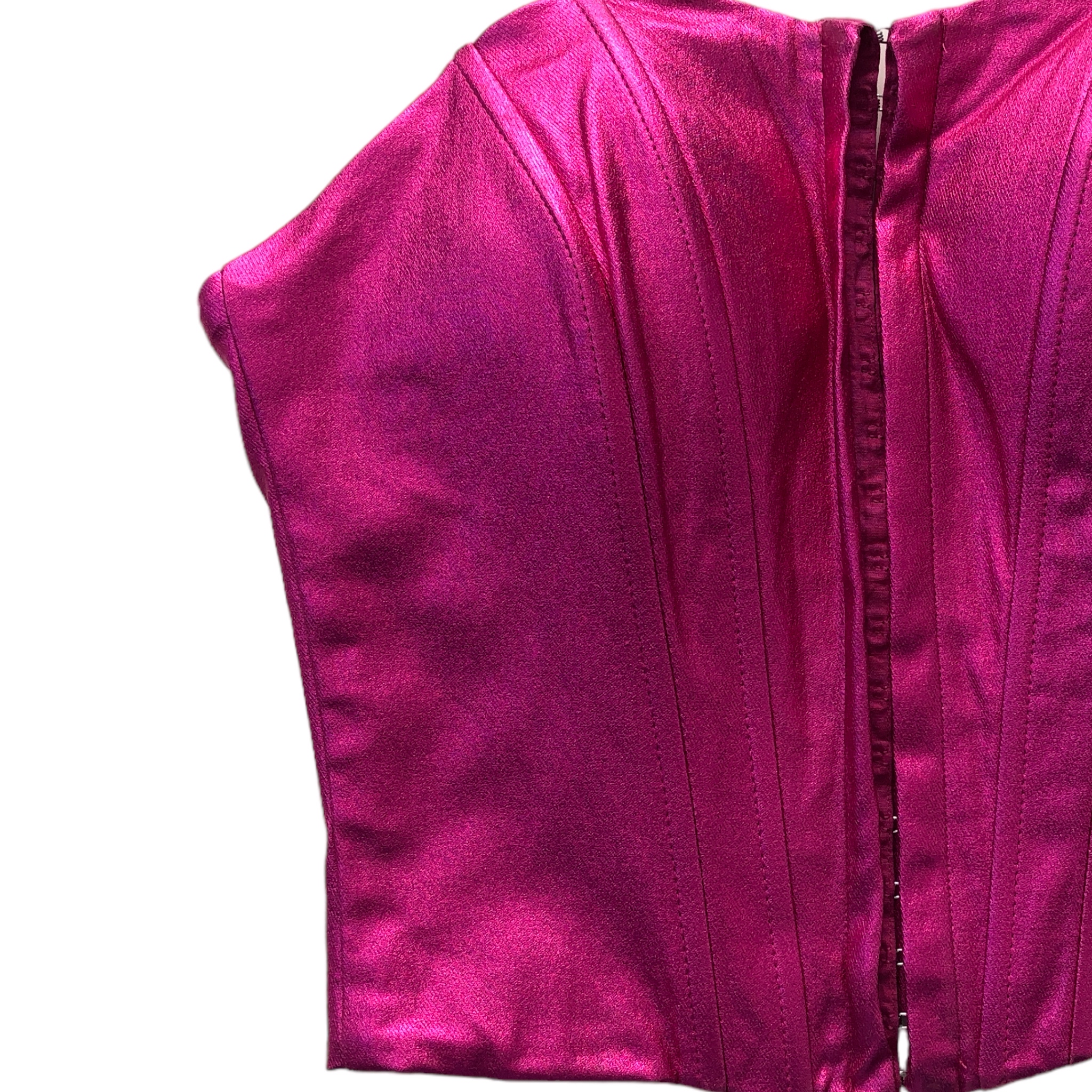Foto 3 pulgar | Top Corsé Fucsia Lc