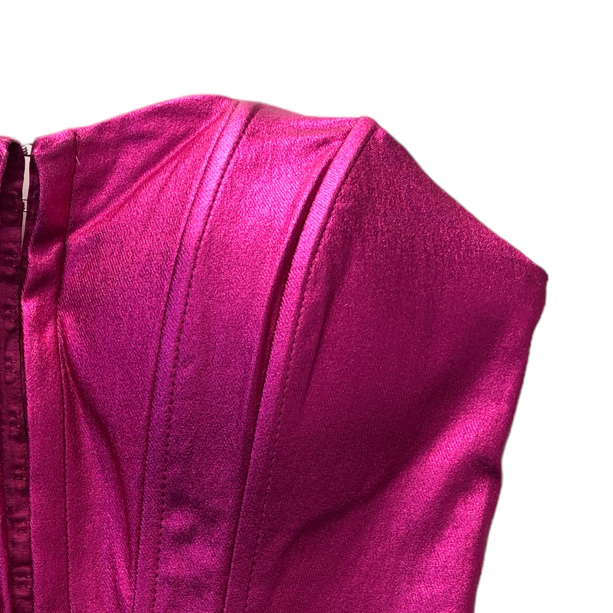 Foto 4 pulgar | Top Corsé Fucsia Lc