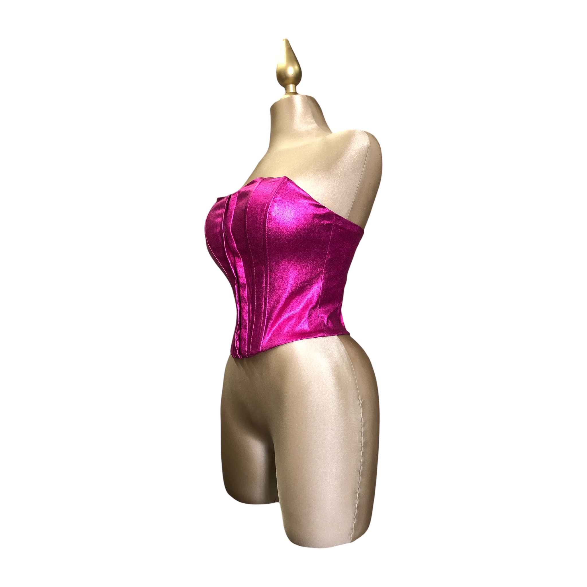 Foto 7 pulgar | Top Corsé Fucsia Lc
