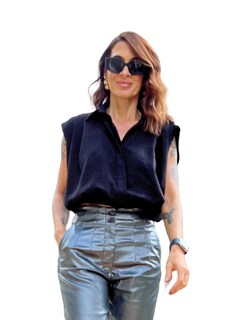 Foto 2 | Blusa De Escote En V Behla J&b Talla M Color Negro