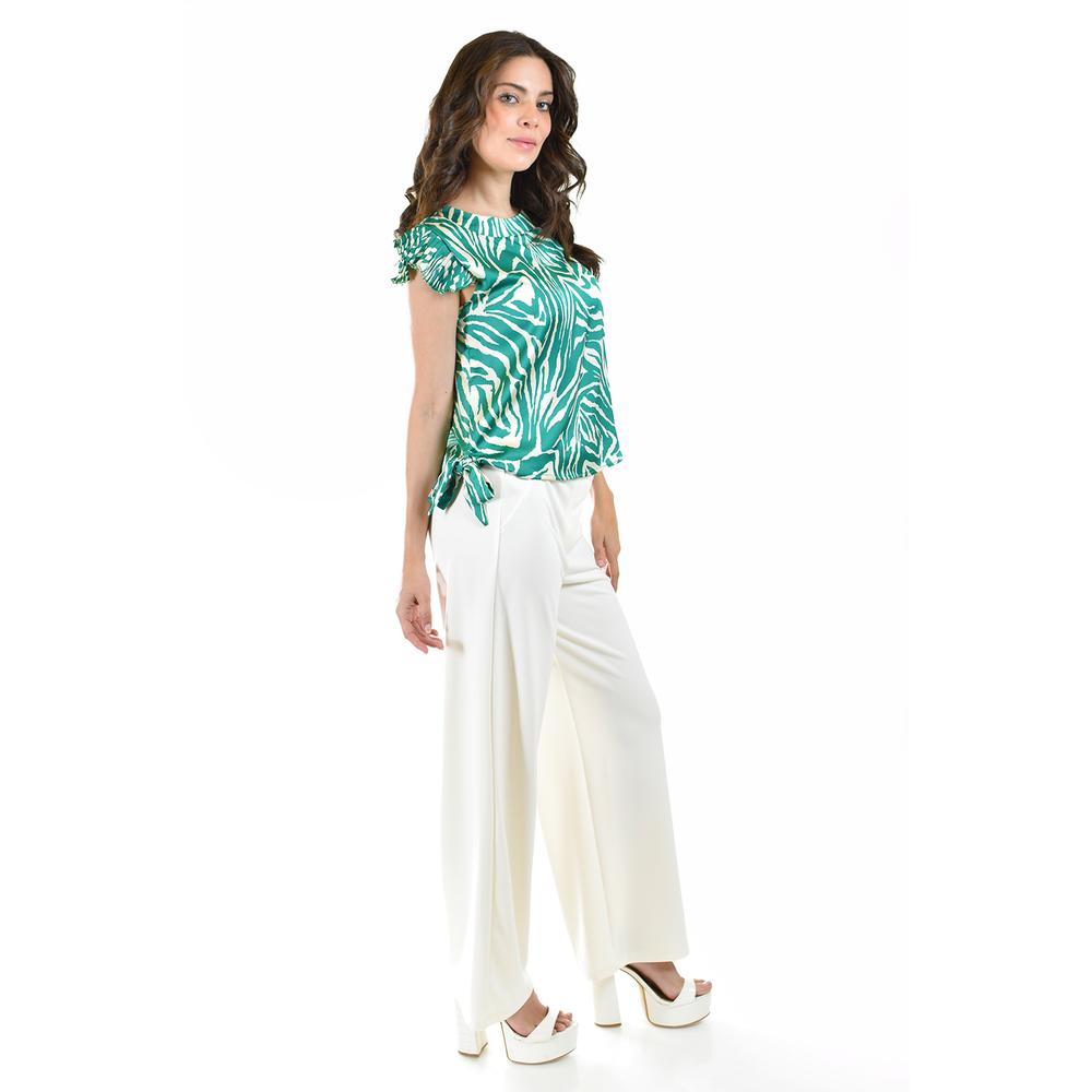 Foto 3 pulgar | Blusa Estampada Zebra Roman Fashion Verde
