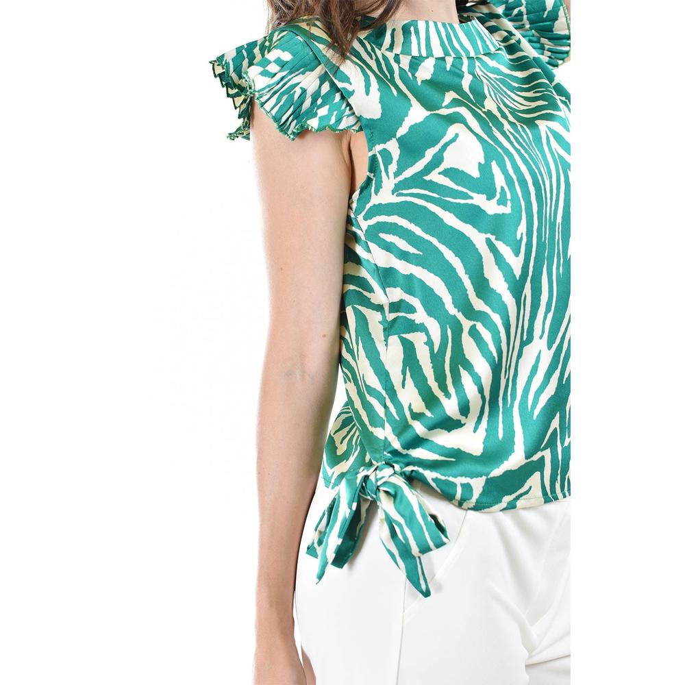 Foto 5 pulgar | Blusa Estampada Zebra Roman Fashion Verde