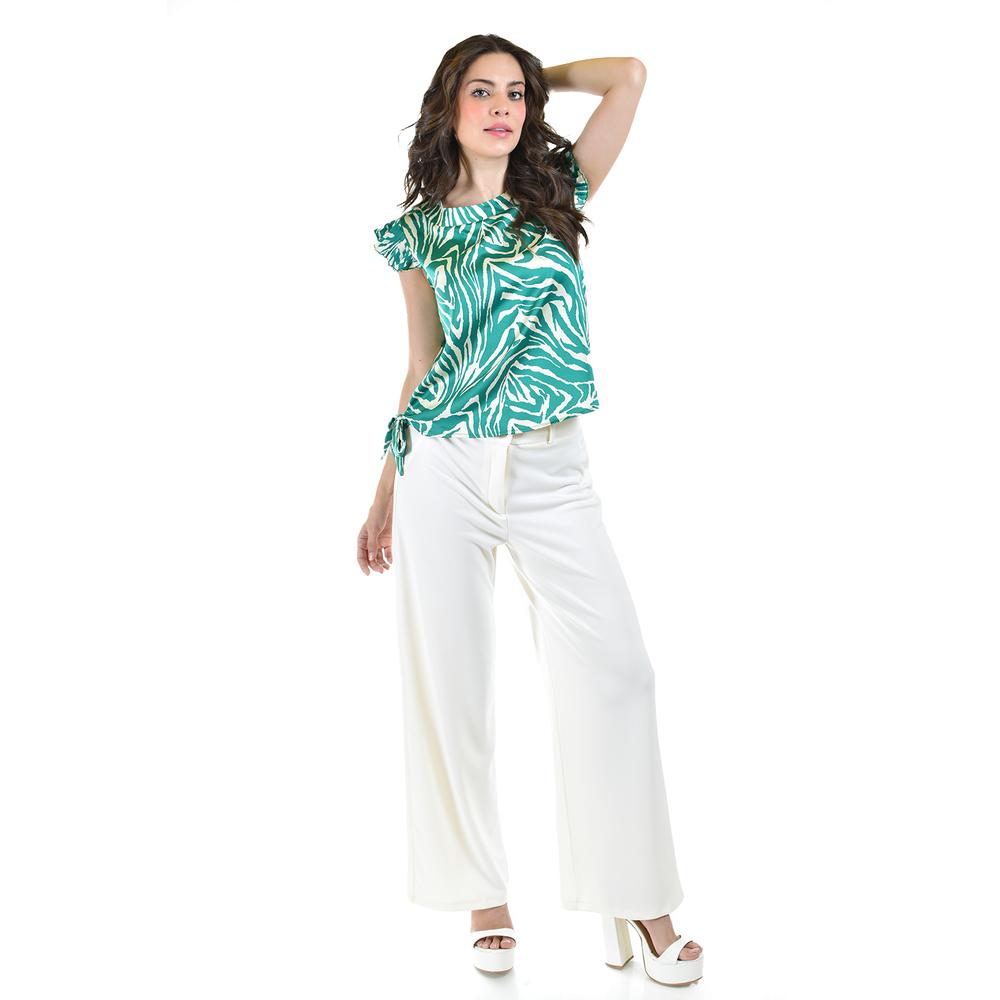 Foto 7 pulgar | Blusa Estampada Zebra Roman Fashion Verde