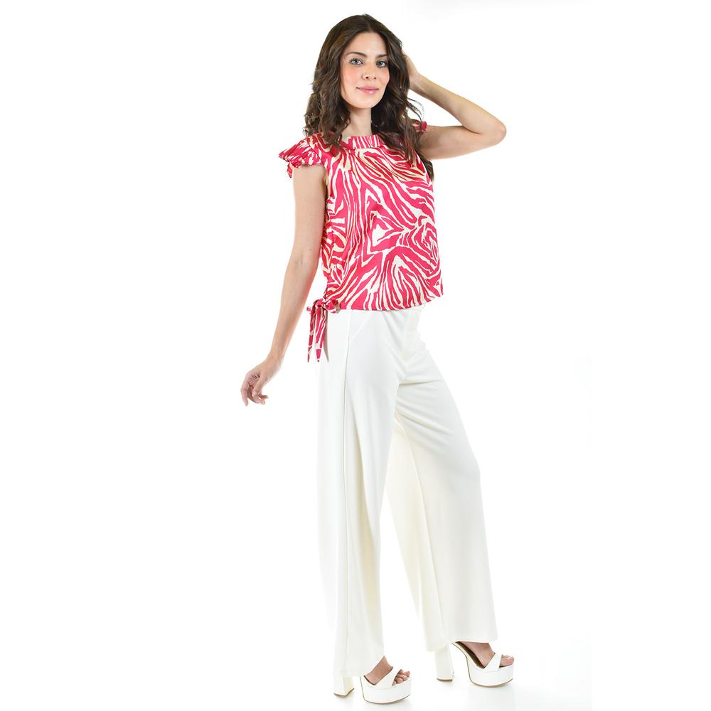 Foto 3 pulgar | Blusa Estampado Zebra Roman FashionJuvenil Fucsia