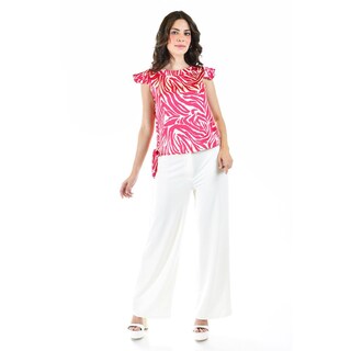 Foto 6 | Blusa Estampado Zebra Roman FashionJuvenil Fucsia