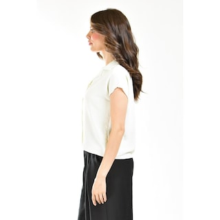 Foto 2 | Blusa Manga Corta Roman Fashion Juvenil Blanco
