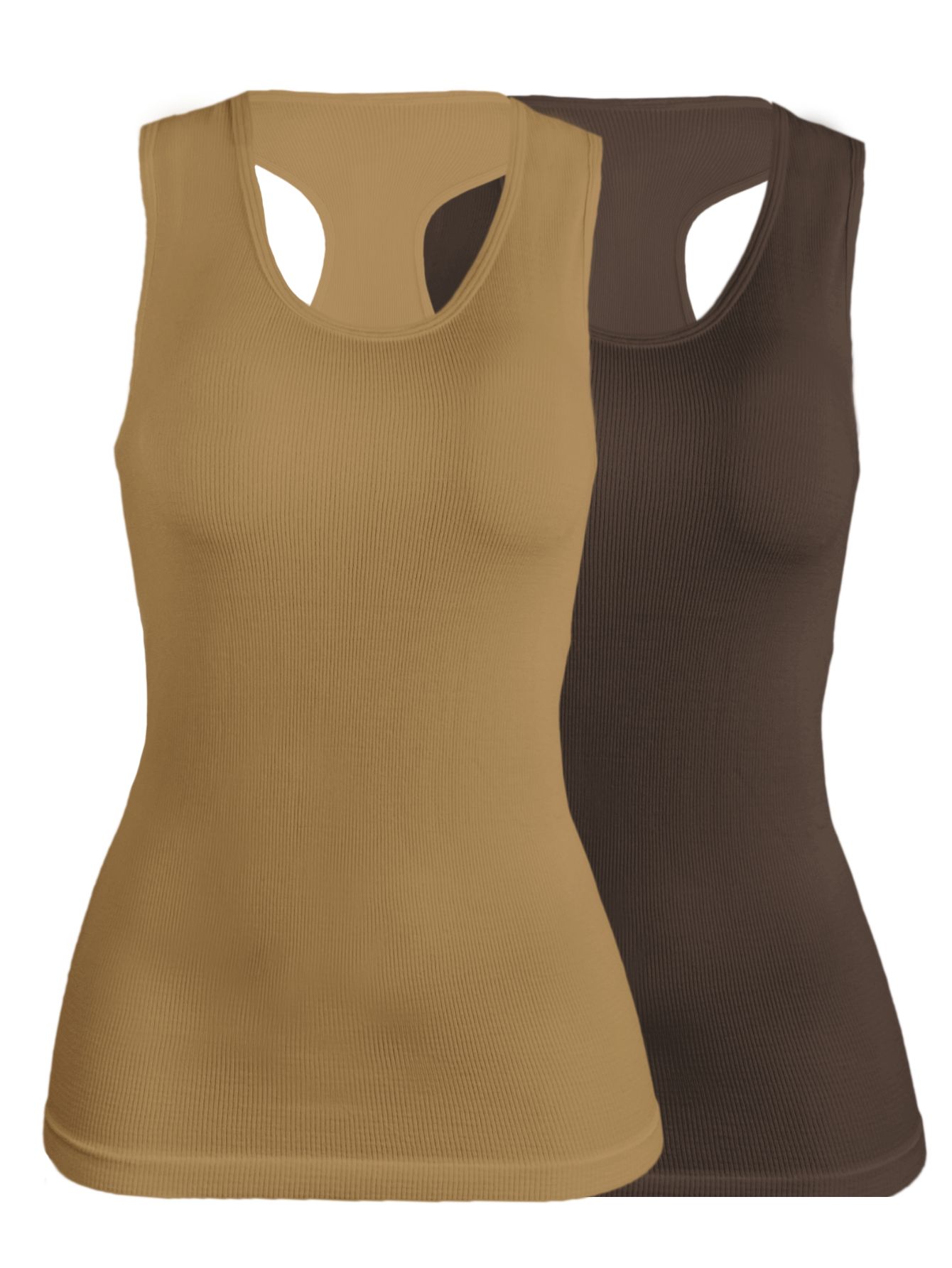 Set De Dos Blusas Mujer Camiseta Dama Bl-1007-px2 Color Café T Camel Casual Blusa Negra Crop Top