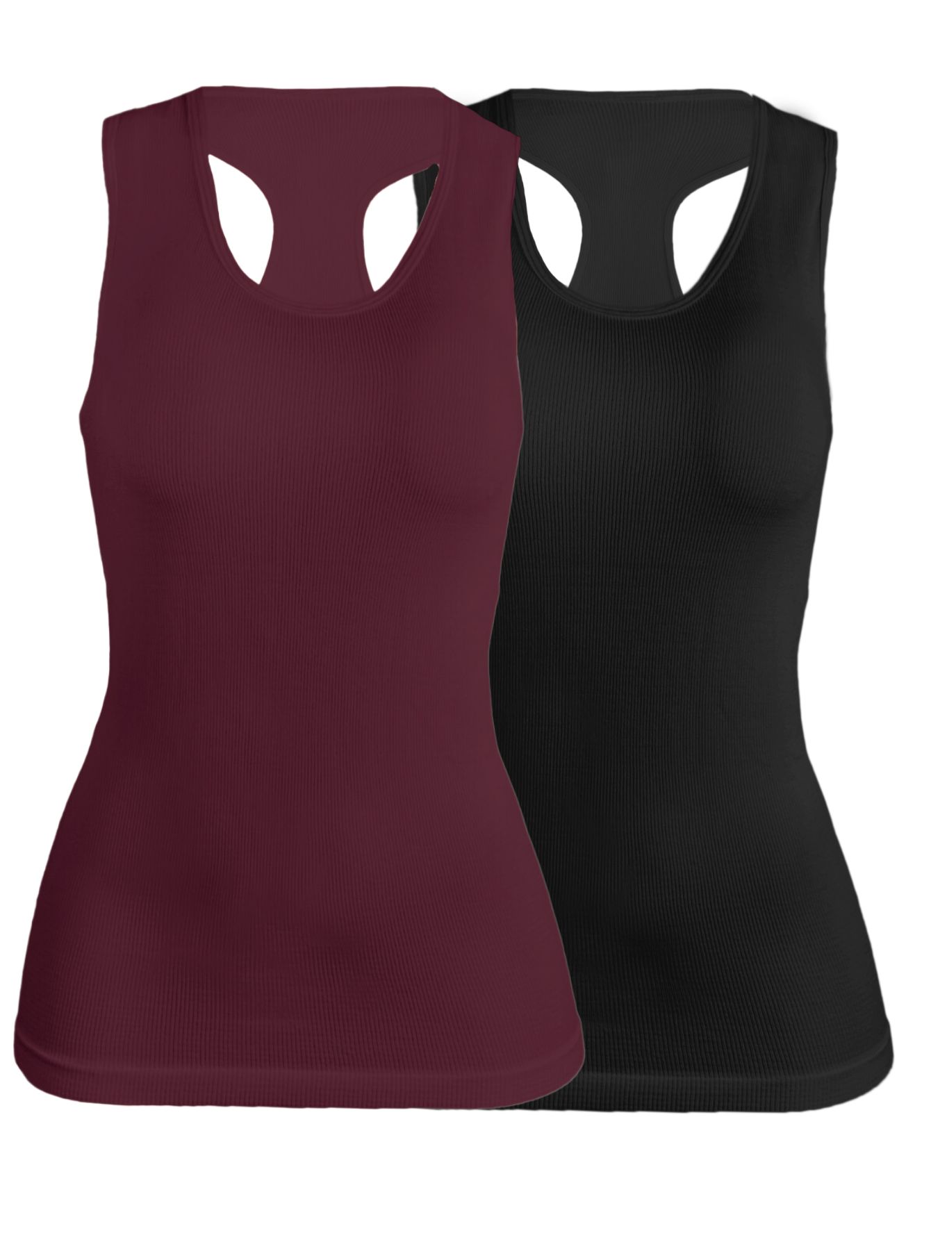 Set De Dos Blusas Mujer Camiseta Dama Bl-1007-px2 Color Negro Y Vino Casual Blusa Negra Crop Top