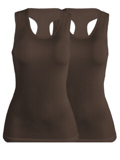 Foto 1 | Set De Dos Blusas Mujer Camiseta Dama Bl-1007-px2 Color Café Y Cafe Casual Blusa Negra Crop Top