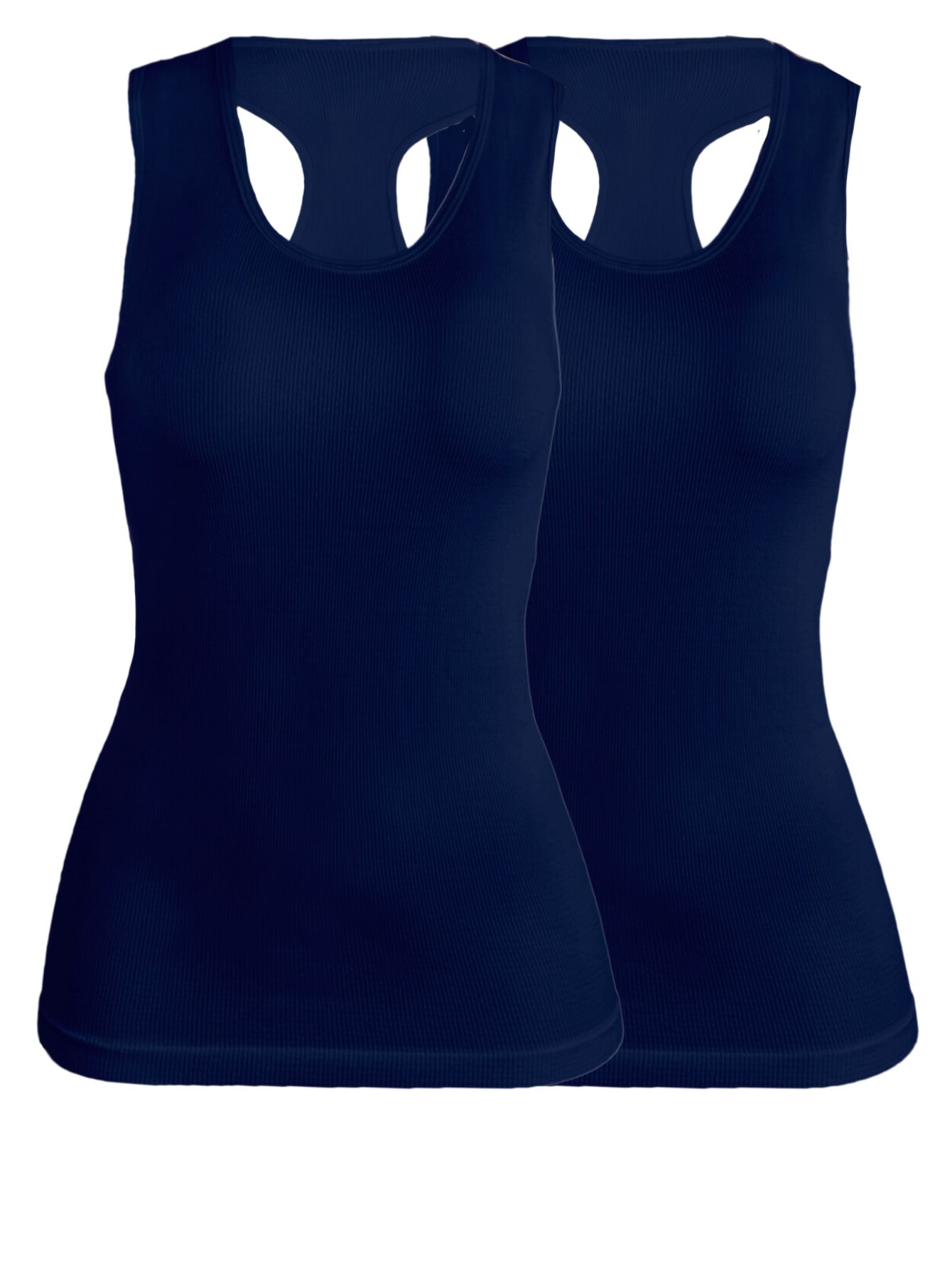 Set De Dos Blusas Mujer Camiseta Dama Bl-1007-px2 Color Marino Y Marino Casual Blusa Negra Crop Top