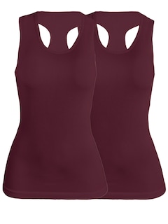 Foto 1 | Set De Dos Blusas Mujer Camiseta Dama Bl-1007-px2 Color Vino Y Vino Casual Blusa Negra Crop Top