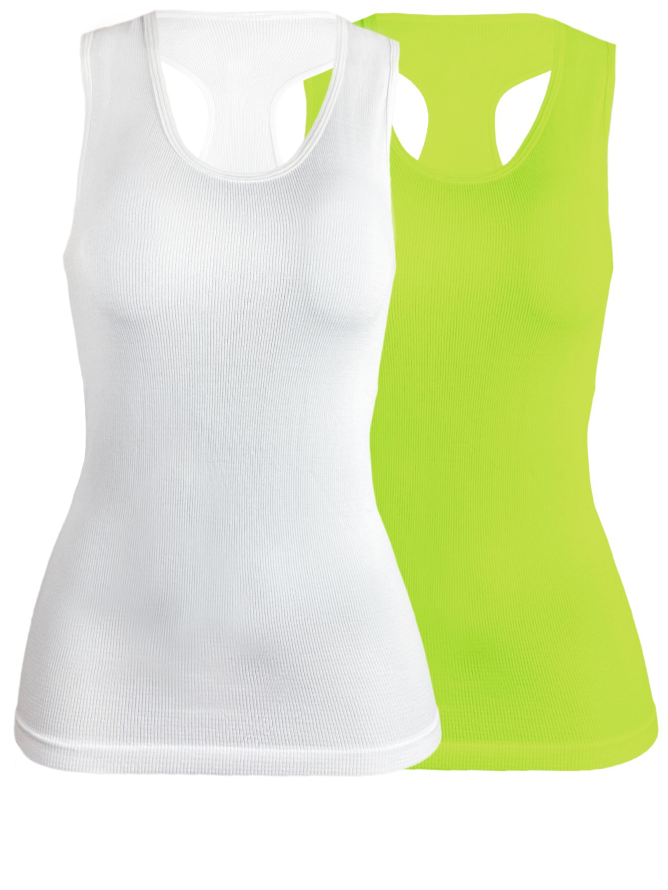 Set De Dos Blusas Mujer Camiseta Dama Bl-1007-px2 Color Blanco Y Verde Fluoresente Casual Blusa Negra Crop Top