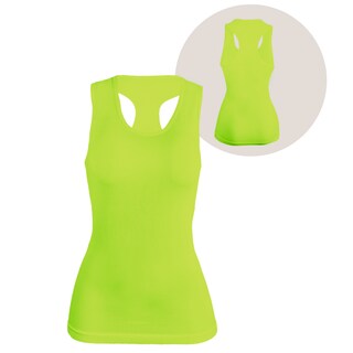 Foto 2 | Set De Dos Blusas Mujer Camiseta Dama Bl-1007-px2 Color Blanco Y Verde Fluoresente Casual Blusa Negra Crop Top