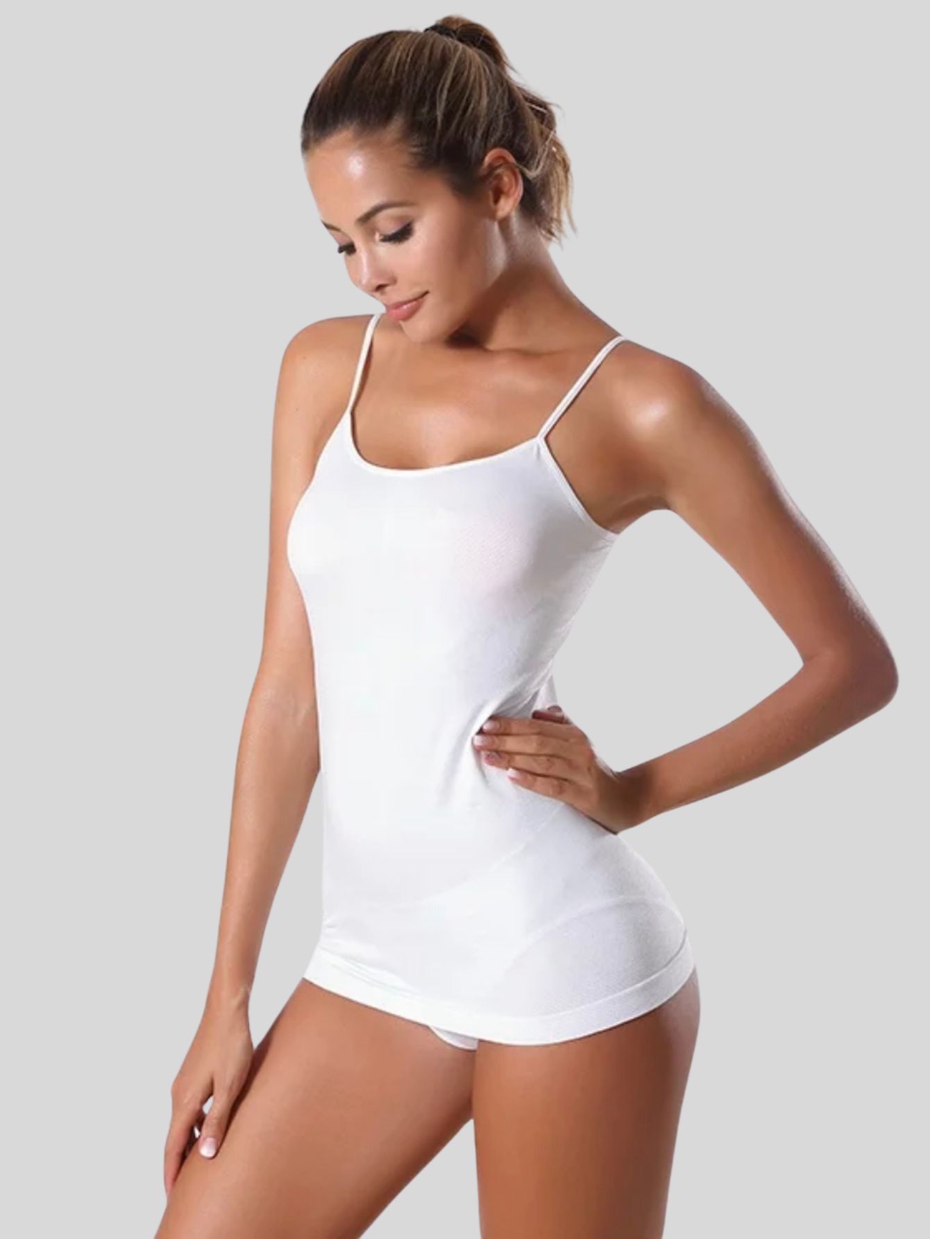 Foto 6 pulgar | Set De Dos Blusas Mujer Tirantes Bl-1005-px2 Color Variado En Colores Casual Blusa Crop Top Dama