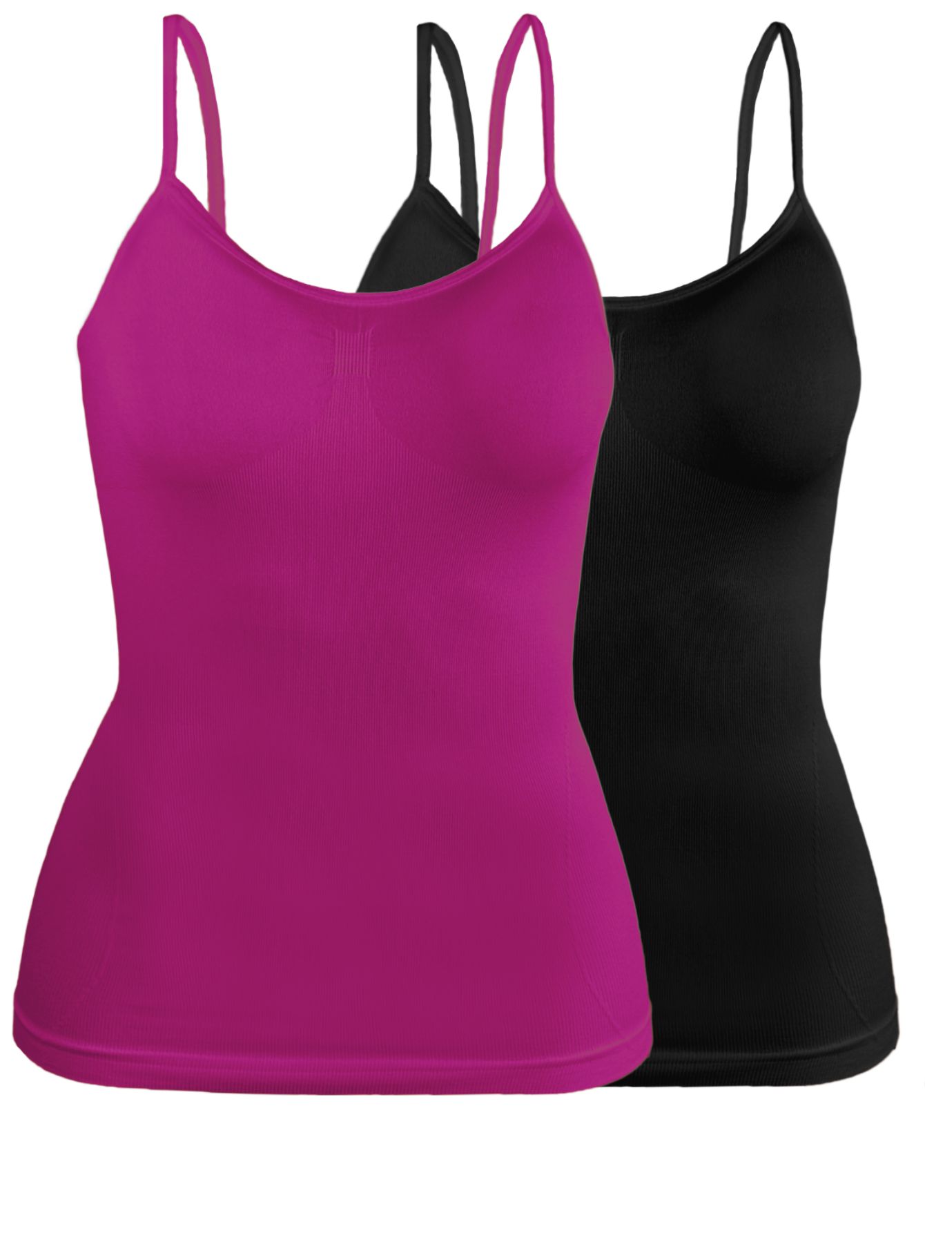 Foto 1 | Set De Dos Blusas Mujer Tirantes Bl-1005-px2 Color Variado En Colores Casual Blusa Crop Top Dama